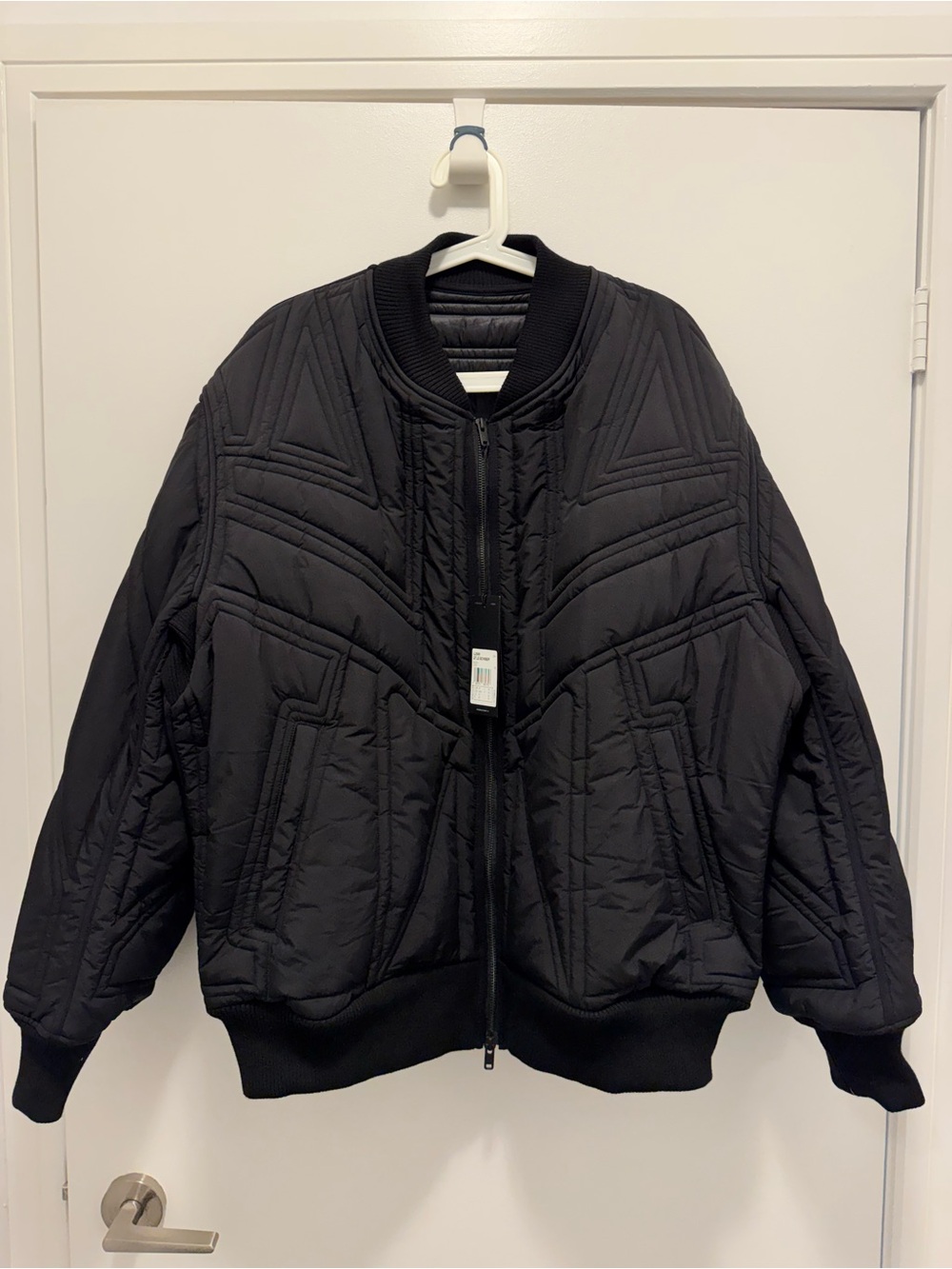 Y-3 Men's Black Qtld Bomber Jacket | Size Medium | NWT